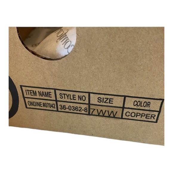 Metallic Gold Open Toe Slingback Women’s Casual Sandals by ComfortView Size 7WW - Picture 5 of 15